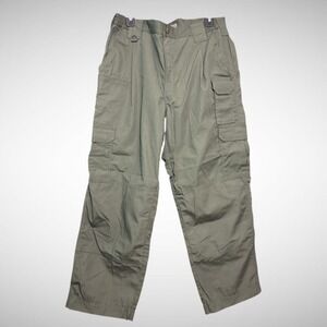 5.11 Tactical Cargo Pants Mens 36X32 Solid Green Pre Owned